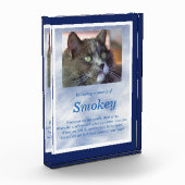 Memorial Cat Pet Custom Photo and Name Spiritueel Fotoblokken (Links)