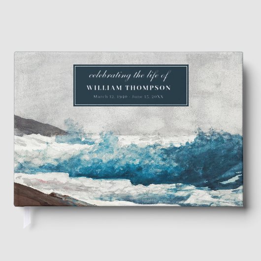 Memorial Celebrating Life Of Funeral Beach Nature Gastenboek (Voorkant)