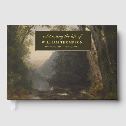 Memorial Celebrating Life Of Funeral Forest Nature Gastenboek (Voorkant)