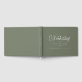  Memorial "Celebrating life of"   Green Guest Book Gastenboek (Volledig)