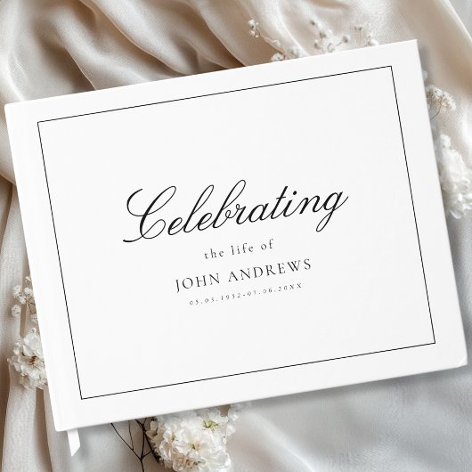  Memorial "Celebrating life of" White Gastenboek