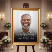 Memorial Celebrating the Life of Photo Script Poster