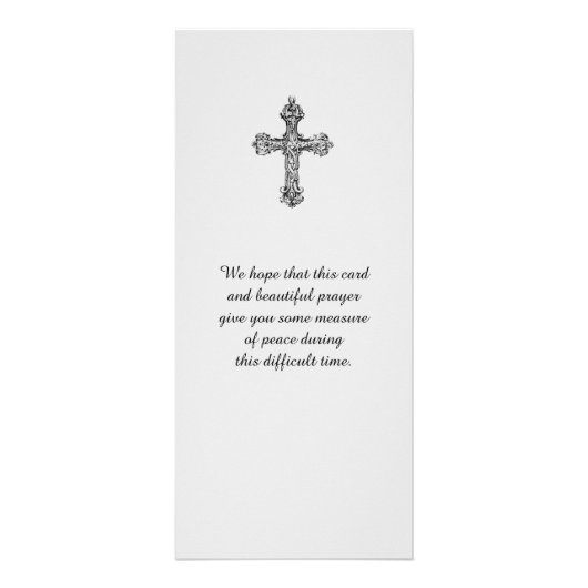 Memorial Celebration of Life Afbeelding Kaart (Achterkant)