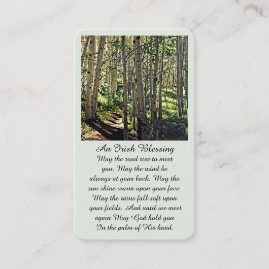 Memorial Celebration of Life Afbeelding Kaart Visitekaartje (Voorkant)