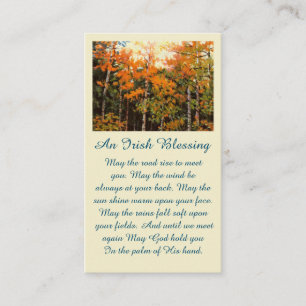 Memorial Celebration of Life Afbeelding Kaart Visitekaartje