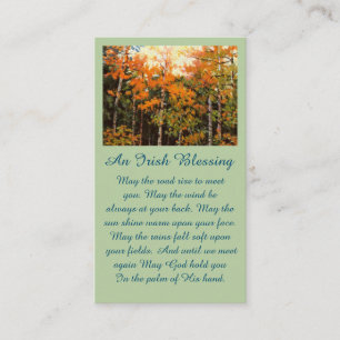 Memorial Celebration of Life Afbeelding Kaart Visitekaartje