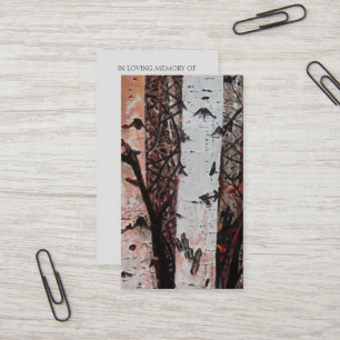 Memorial Celebration of Life Afbeelding Kaart Visitekaartje