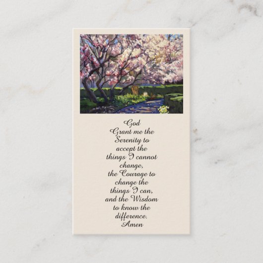 Memorial Celebration of Life Landscape Kaart Visitekaartje (Voorkant)