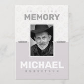 Memorial Celebration of Life Photo Funeral Service Aankondiging (Voorkant)