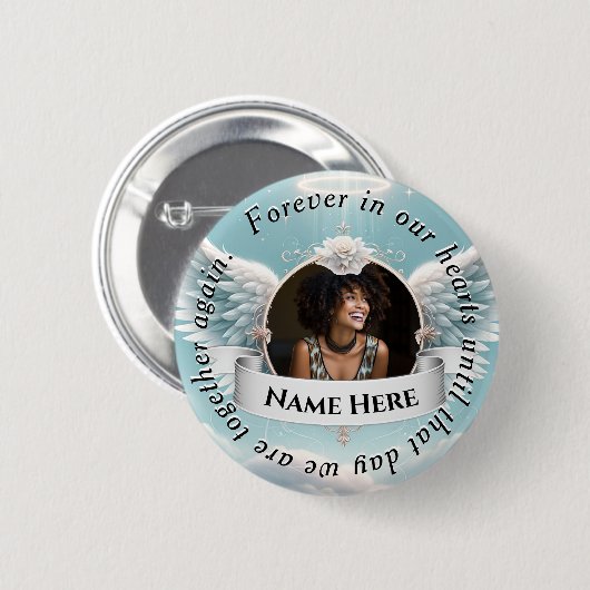 Memorial Celebration of Life Ronde Button 5,7 Cm (Voorkant /achterkant)