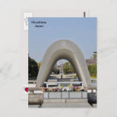 Memorial Cenotaph, Hiroshima Memorial Park, Japan Briefkaart (Voorkant / Achterkant)