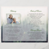 Memorial Ceremony Programme Forest Funeral Program Flyer (Achterkant)