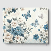 Memorial Chinoiserie Flowers and Butterflies Gastenboek (Achterkant)