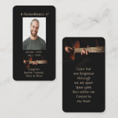 Memorial Christelijk Memory Kaart Music Guitar Visitekaartje (Voorkant / Achterkant)