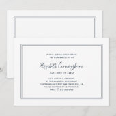 Memorial Classic Simple Chic Elegant Lijst Kaart (Voorkant / Achterkant)