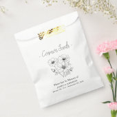 Memorial Cosmos Seed begrafenis Bedankzakje (Gezegeld)