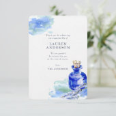 Memorial Country Rustic Lavender Floral Botanicals Bedankkaart (Staand voorkant)