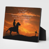 Memorial Country Westerne Cowboy Fotoplaat (Zijkant)