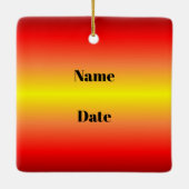 Memorial Cowboy bij Grave Silhouette Ornament (Achterkant)