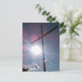 Memorial Cross Zittend bovenop de Dyersburg Hill Briefkaart (Staand voorkant)