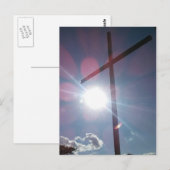 Memorial Cross Zittend bovenop de Dyersburg Hill Briefkaart (Voorkant / Achterkant)