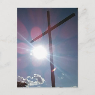 Memorial Cross Zittend bovenop de Dyersburg Hill Briefkaart