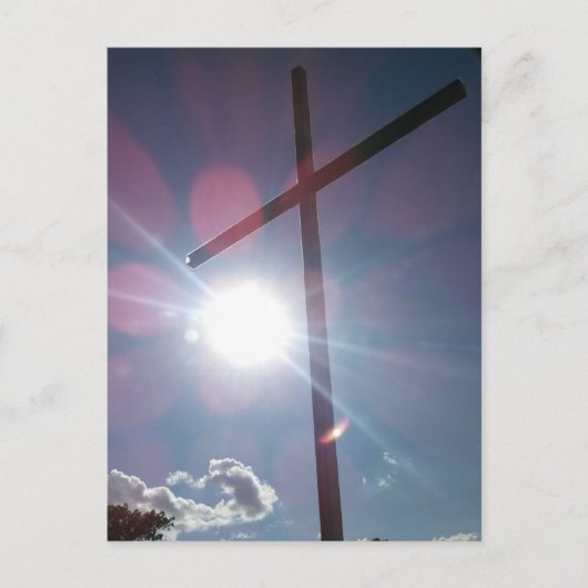 Memorial Cross Zittend bovenop de Dyersburg Hill Briefkaart (Voorkant)