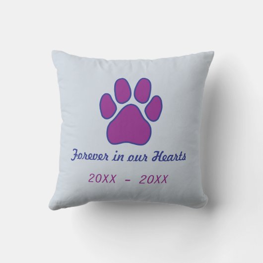 Memorial Cushion Kussen (Achterkant)