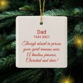 Memorial Custom Keepsake Rode Kardinaal Keramisch Ornament