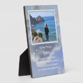 Memorial Custom Photo Beauful Spiritueel Poem Fotoplaat (Zijkant)