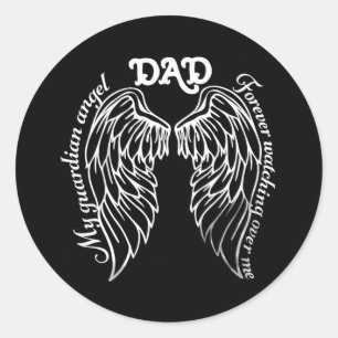 Memorial Dad Ronde Sticker
