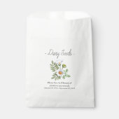 Memorial Daisy Seed begrafenis Bedankzakje (Voorkant)