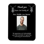 Memorial Dank u Foto Motorfiets Biker Magneet (Verticaal)