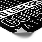 Memorial Day 4th of Juli Patriotic Quote One Life Poster (Hoek)