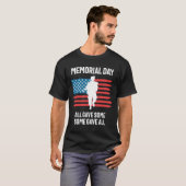 Memorial Day All Gave T-shirt (Voorkant volledig)