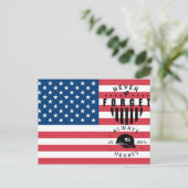 Memorial Day American Flag Briefkaart (Staand voorkant)