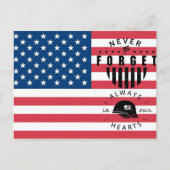 Memorial Day American Flag Briefkaart (Voorkant)