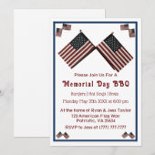 Memorial Day American Flag Kaart (Voorkant / Achterkant)