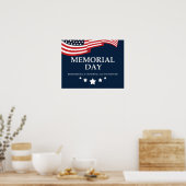 Memorial Day, Amerikaanse vlag Poster (Keuken)