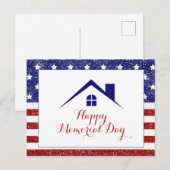 Memorial Day Amerikaanse vlag Vastgoed  Briefkaart (Voorkant / Achterkant)