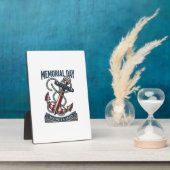 Memorial Day Anchor Remember Honor Vintage Shirt_1 Fotoplaat (Zijkant)
