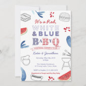 Memorial Day BabyQ Coed Baby shower Kaart (Voorkant)