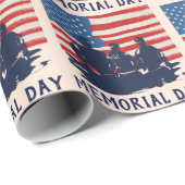 Memorial Day Barbecue Party Cadeaupapier (Rol Hoek)