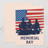 Memorial Day Barbecue Party Feestdagenkaart (Voorkant / Achterkant)