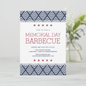 Memorial Day Barbecue Party Kaart (Staand voorkant)