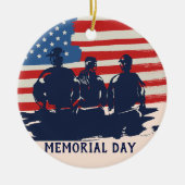 Memorial Day Barbecue Party Keramisch Ornament (Voorkant)