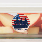 Memorial Day Barbecue Party Labels (Aangebracht)