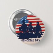 Memorial Day Barbecue Party Ronde Button 5,7 Cm (Voorkant /achterkant)