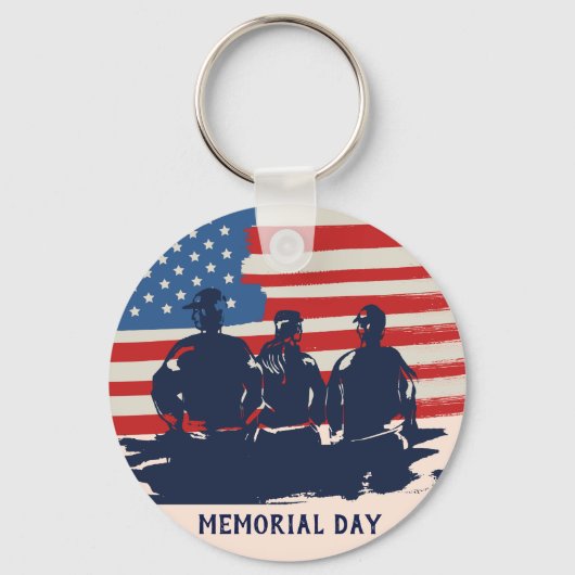 Memorial Day Barbecue Party Sleutelhanger (Voorkant)