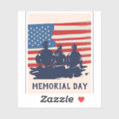 Memorial Day Barbecue Party Sticker (Vel)